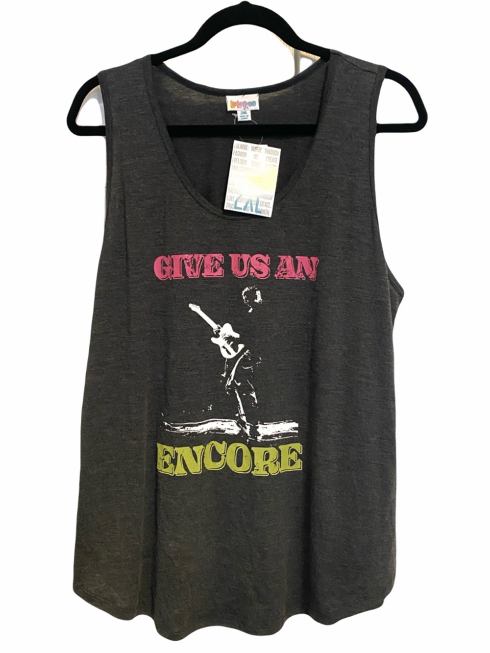 LulaRoe- Gray Rocker Tank Top Size Women’s 2x